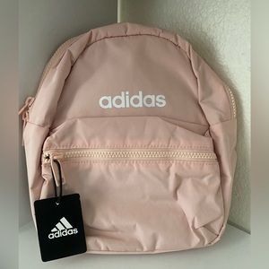 Adidas light pink backpack
